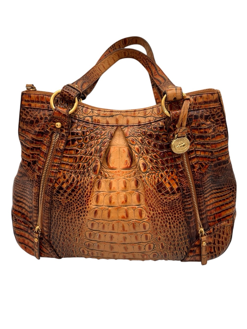 Brahmin Belinda Croc Embossed
Purse in Toasted Almond